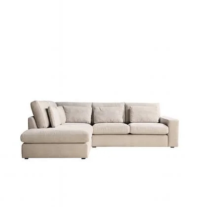 StarFurn - Hoekbank Beige Stof Links - 271x222x92cm - Jesse