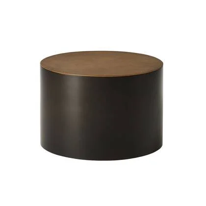 StarFurn - Salontafel Rond Goud|Zwart - 60x60x45cm - Fiore