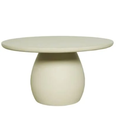 StarFurn - Salontafel Rond Wit Hout - 70x70x38cm - Mosi