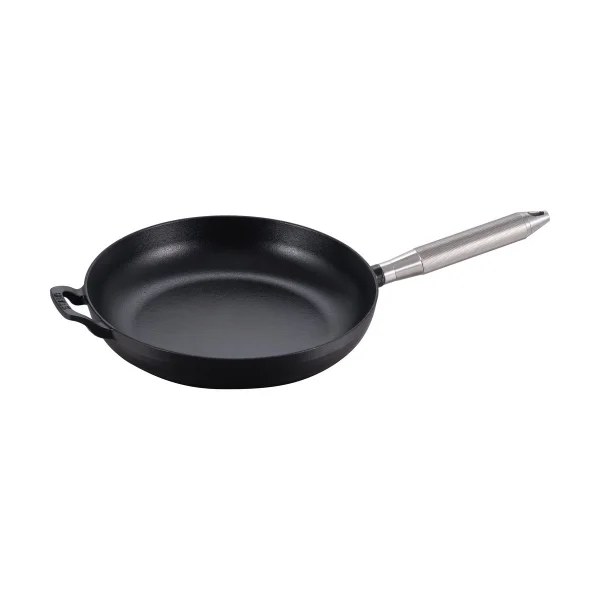 STAUB Buster & Punch koekenpan gietijzer zwart Ø28 cm Staalhandvat