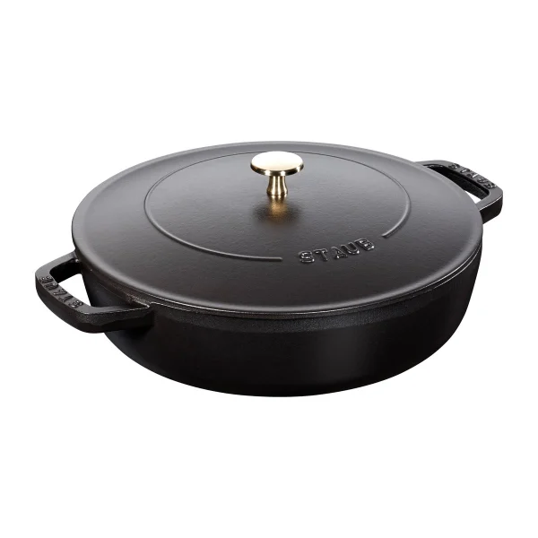 STAUB Chistera hapjespan Ø28 cm 3,7 L Zwart