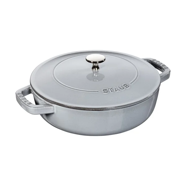 STAUB Staub Chistera braadpan gietijzer Ø24 cm Grafietgrijs