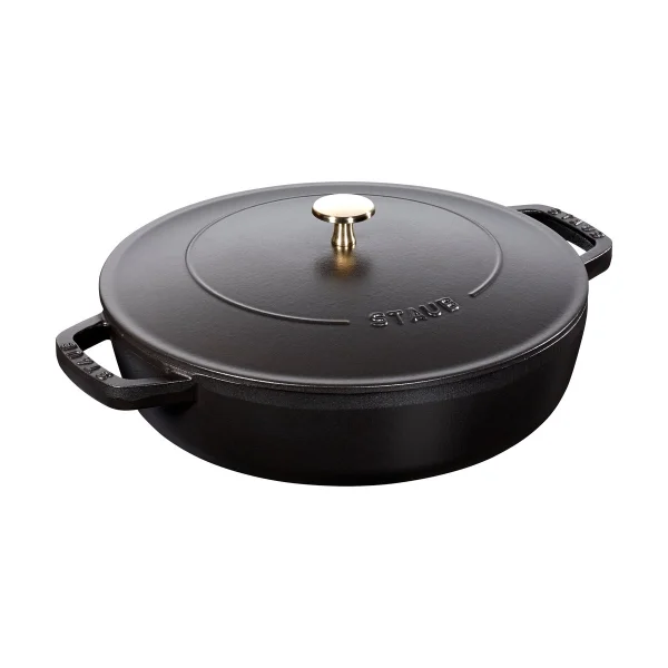 STAUB Staub Chistera braadpan gietijzer Ø24 cm Zwart