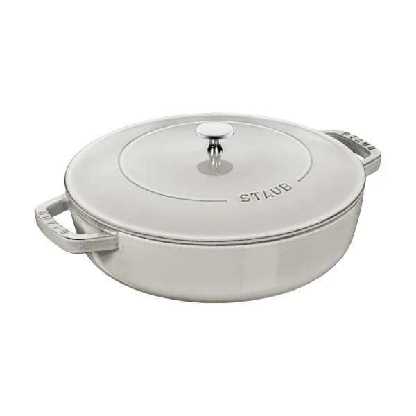 STAUB Staub Chistera braadpan gietijzer Ø28 cm White truffel