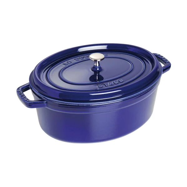 STAUB Staub La Cocotte ovale pan gietijzer 5,5 L Donkerblauw