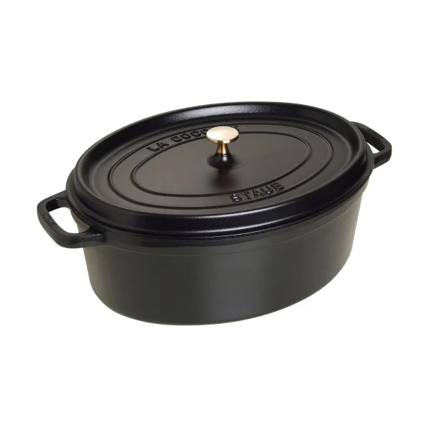 STAUB Staub La Cocotte ovale pan gietijzer 8 L Zwart