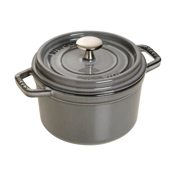 STAUB Staub La Cocotte ronde pan gietijzer 1,2 L Grafietgrijs