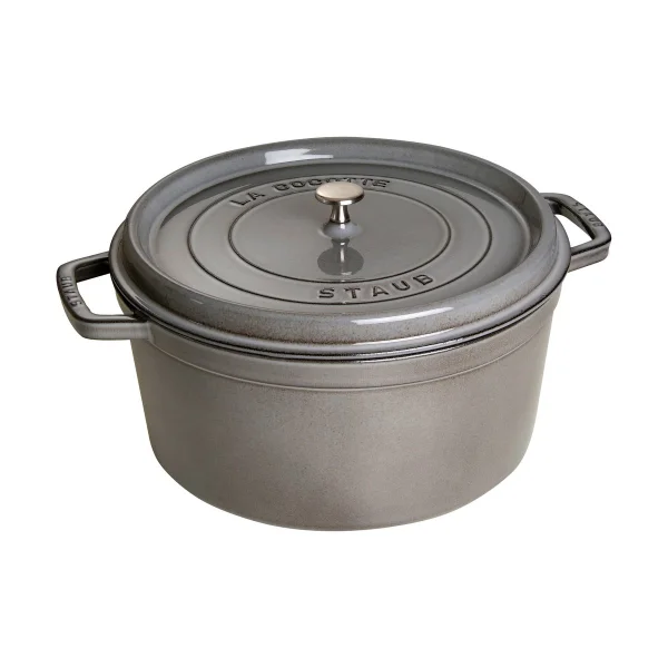 STAUB Staub La Cocotte ronde pan gietijzer 12,6 L Grafietgrijs