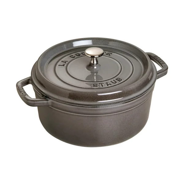 STAUB Staub La Cocotte ronde pan gietijzer 1,7 L. Grafietgrijs