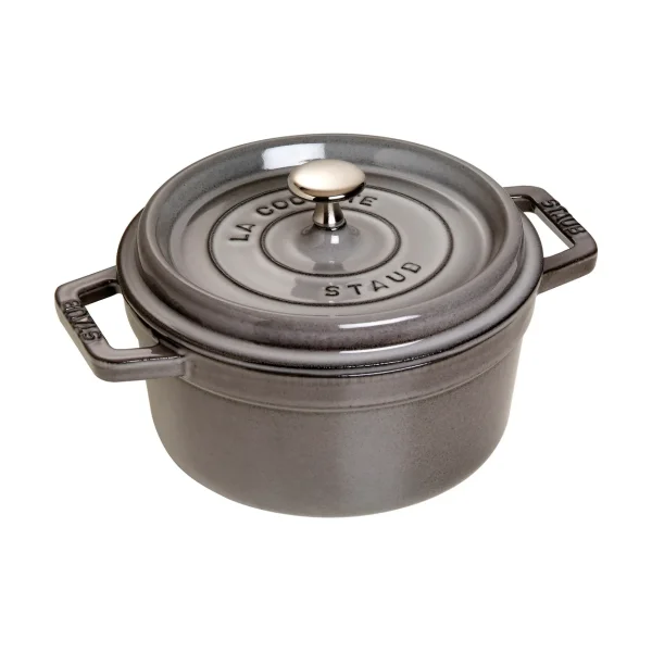 STAUB Staub La Cocotte ronde pan gietijzer 2,6 L Grafietgrijs