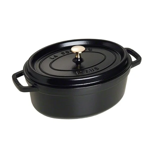 STAUB Staub ovale braadpan van gietijzer 4,2 l zwart