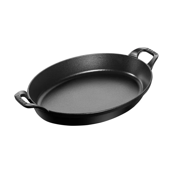 STAUB Staub ovale ovenschaal gietijzer 32 cm Zwart