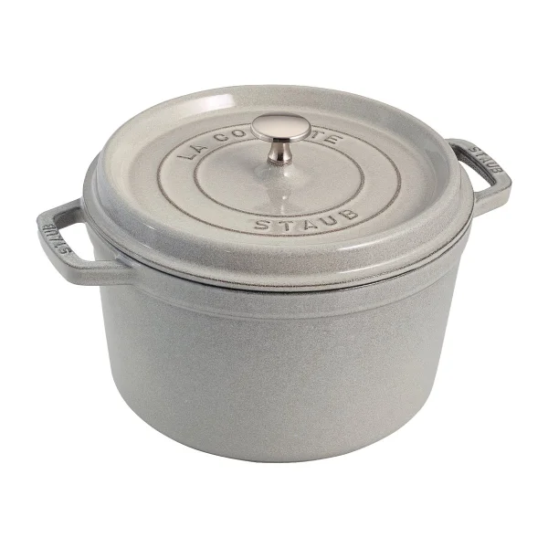 STAUB Staub ronde braadpan hoog model 4,8 L White Truffle