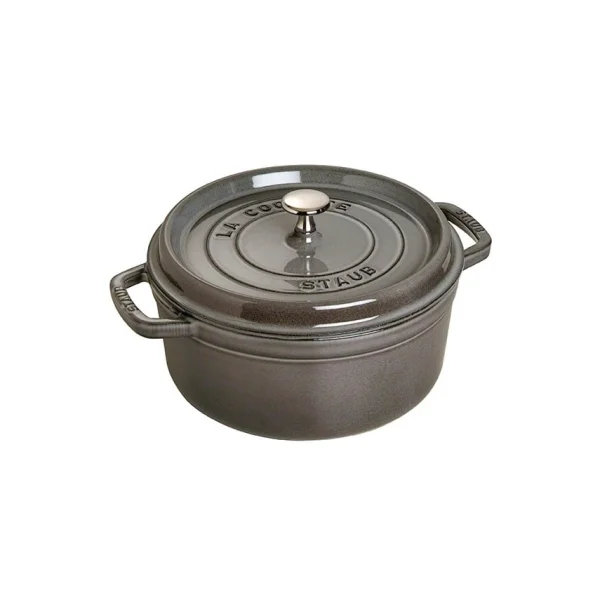 STAUB Staub ronde gietijzeren pan 3,8 l grijs