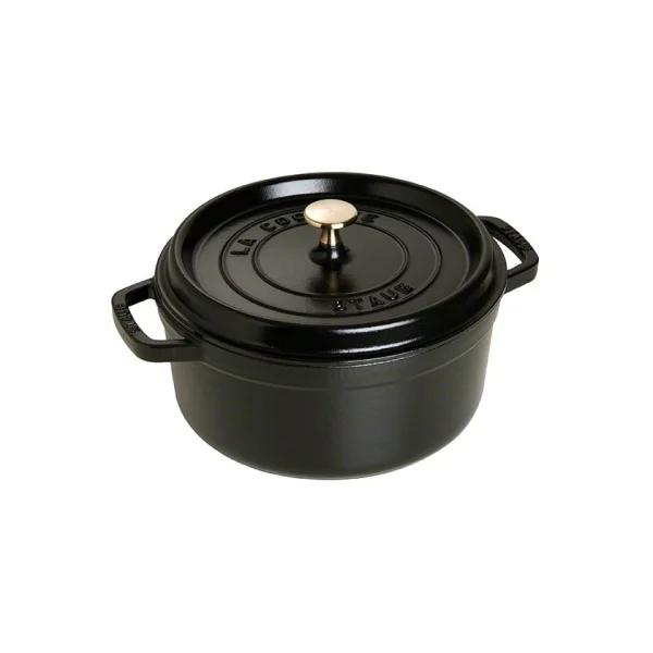 STAUB Staub ronde gietijzeren pan 3,8 l zwart