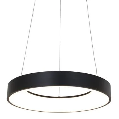 Steinhauer Hanglamp Ringlede Zwart Ø 48cm Led 40Watt 2695ZW