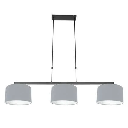 Steinhauer - hanglamp - Stang - zwart - linnen metaal - grote