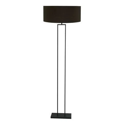 Steinhauer - vloerlamp - Stang - zwart - linnen metaal - Ø 50cm - E27