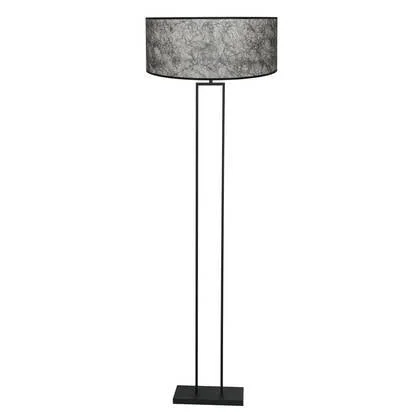 Steinhauer - vloerlamp - Stang - zwart - metaal stof - Ø 50cm - E27 -