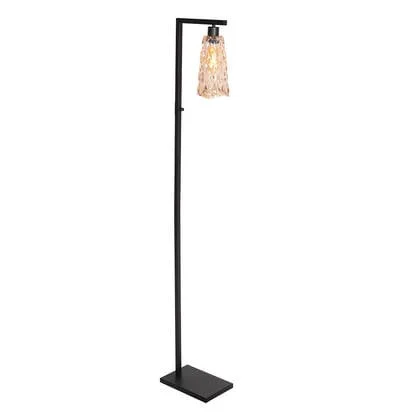 Steinhauer - vloerlamp - Vidrio - zwart - glas metaal -
