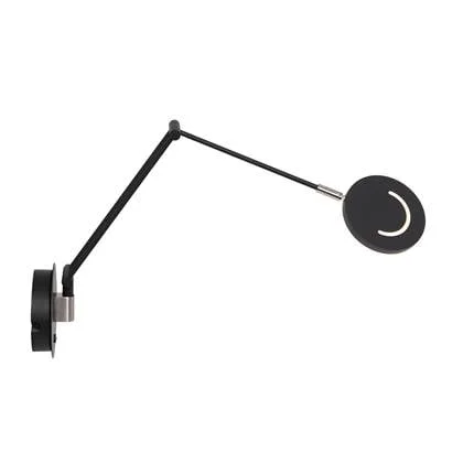Steinhauer - wandlamp - Soleil - zwart - glas metaal - bedlampje - LED - 3259ZW