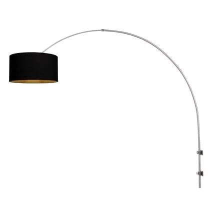 Steinhauer - wandlamp - Sparkled Light - staal - linnen metaal - E27