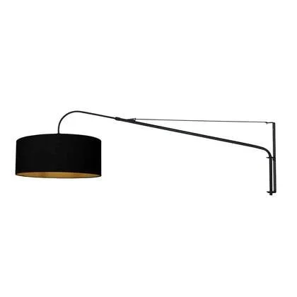 Steinhauer - Wandlamp Zwart|Goud Linnen - 145x50x40cm - Elegant Classy