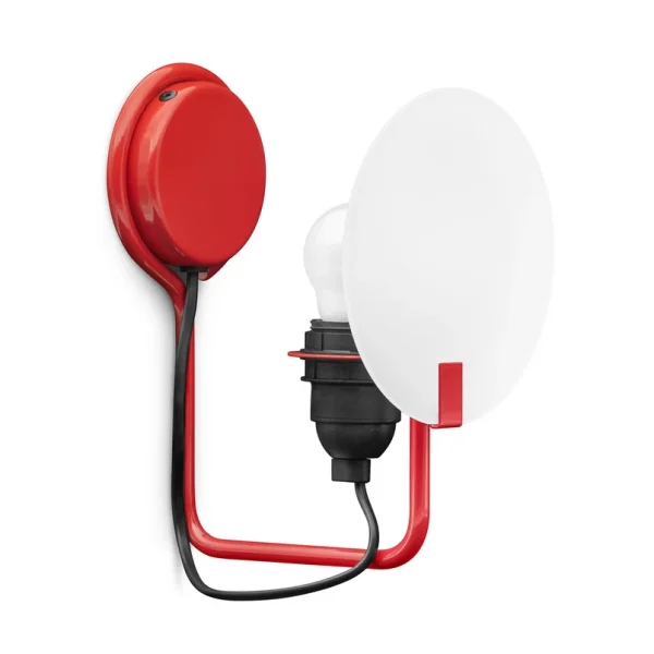 Stilnovo - Bugia LED wandlamp, rood, 1-lamp