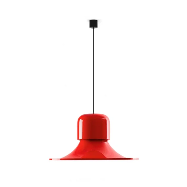 Stilnovo - Campana LED hanglamp, rood, DALI-Push