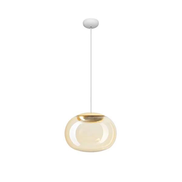 Stilnovo - La Mariée LED hanglamp, goud/wit, Ø 28 cm