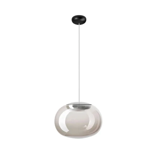 Stilnovo - La Mariée LED hanglamp, rookgrijs, Ø 28 cm