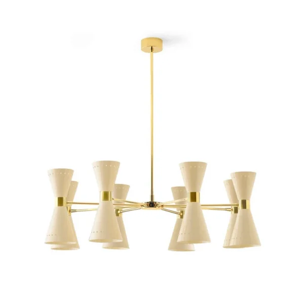 Stilnovo - Megafono hanglamp, ivoorkleurig, Ø 100 cm