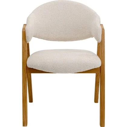 Stoel met armleuningen Julius creme Kare Design