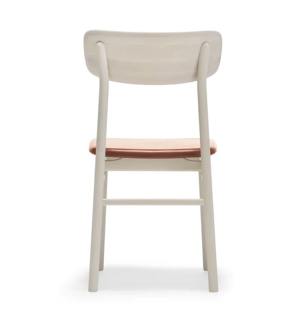 Stolab Prima Vista stoel witgeolied berkenhout Leer elmotique 43807 cognac