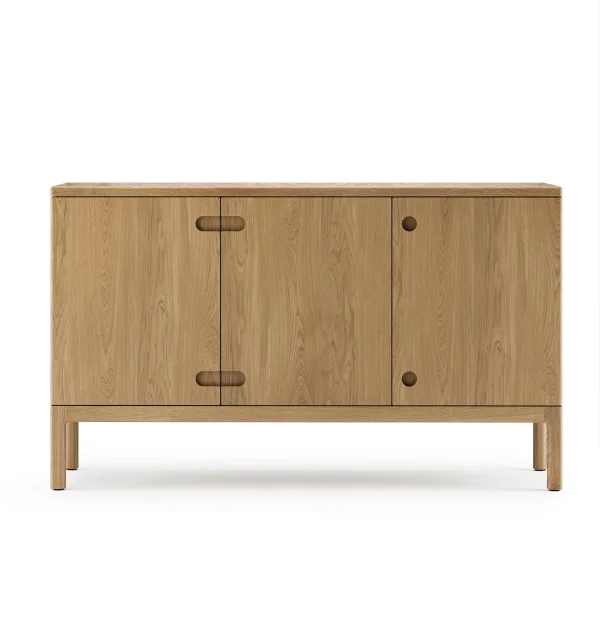 Stolab Prio Medium dressoir eikenhout naturel olie, houten deur