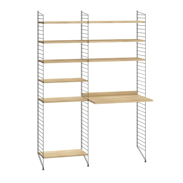 String Furniture Home office Kastcombinatie Bundle B - Eiken - dark grey