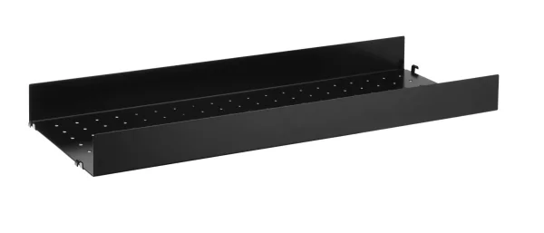 String Furniture Metalen legplanken - 78 x 7 x 30 cm - met hoge rand - zwart