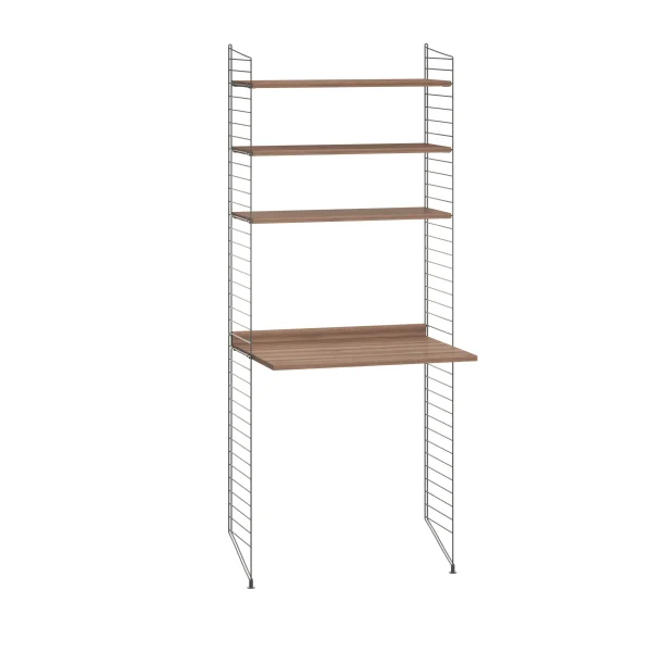 String Furniture Rekcombinatie 1 - Notenhout - dark grey