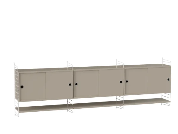 String Furniture Sideboard hangend woonkamer Bundle E - beige - wit