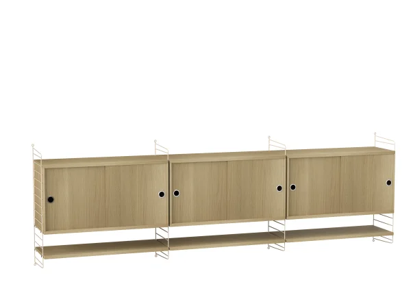 String Furniture Sideboard hangend woonkamer Bundle E - Eiken - beige