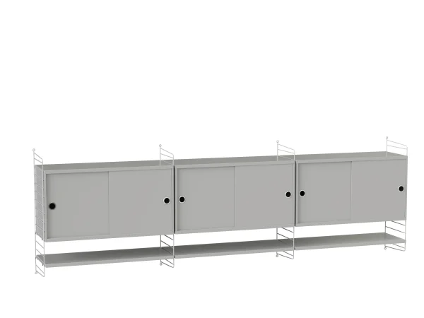 String Furniture Sideboard hangend woonkamer Bundle E - grijs - grijs