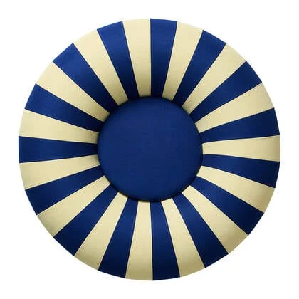 Studio About Float Poef Medium - Dark Blue / Yellow