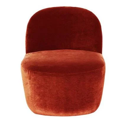 Studio Zondag Clare fauteuil flow samt 70 terracotta