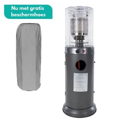 Sunred - COMBIDEAL - Heater & Hoes - Propus - Gas lijn - Grijs -