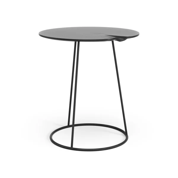 Swedese Breeze tafel golvend Ø46cm zwart