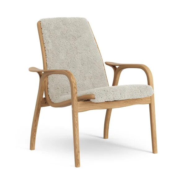 Swedese Laminett Fauteuil Eik geolied / schapenvacht Moonlight (beige)