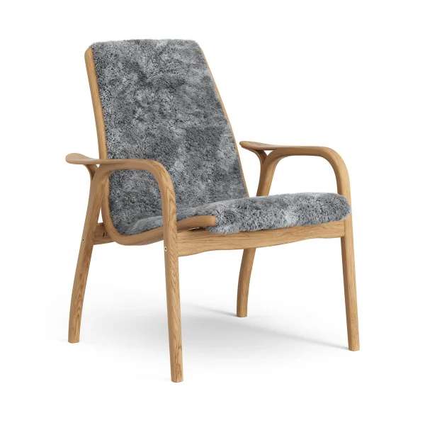 Swedese Laminett Fauteuil Eik geolied / schapenvacht Scandinavian Grey (grijs)