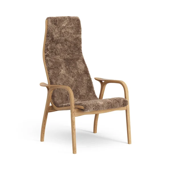 Swedese Lamino Fauteuil Eik geolied/schapenvacht Sahara (nougat bruin)