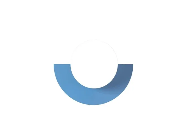 Swedish Ninja - Candy Big Circle 180 L wandlamp, blauw