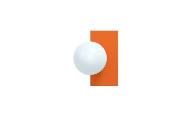 Swedish Ninja - Candy Little Rectangle S wandlamp, oranje